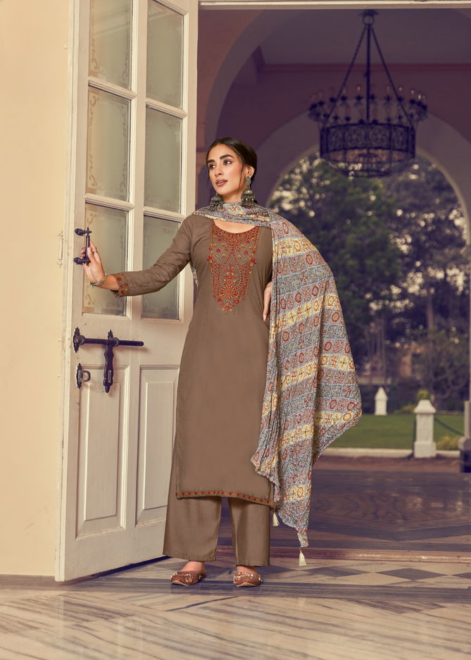 Lehariya By Hermitage Viscose Rayon Dress Material Catalog